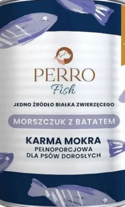 Perro Fish Adult Morszczuk z batatami Mokra Karma dla psa op. 400g