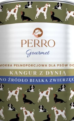 Perro Gourmet Adult Kangur z dynią Mokra Karma dla psa op. 400g Pakiet 6szt.