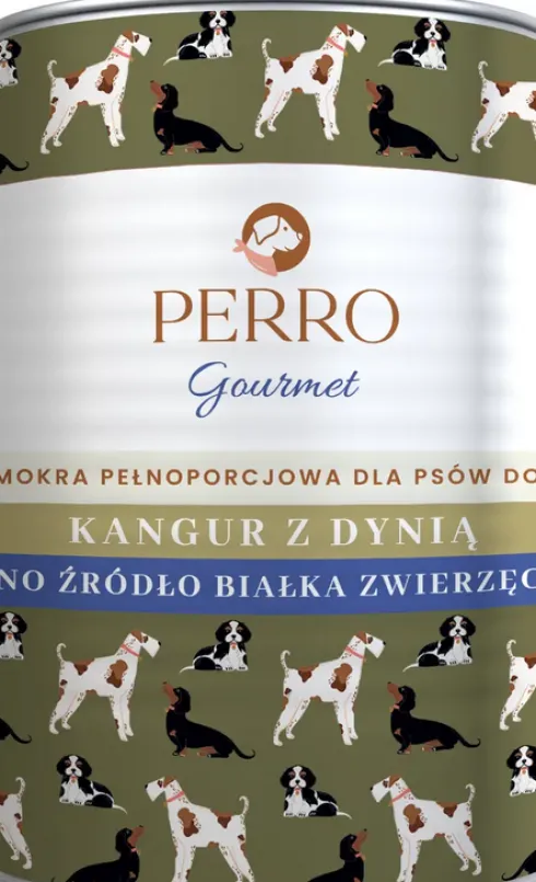 Perro Gourmet Adult Kangur z dynią Mokra Karma dla psa op. 400g Pakiet 6szt.