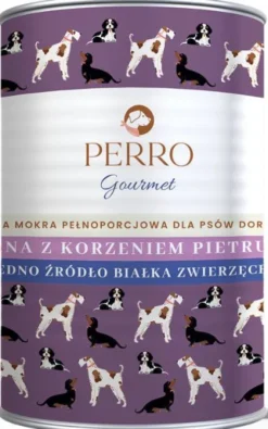 Perro Gourmet Adult Sarna z korzeniem pietruszki Mokra Karma dla psa op. 400g