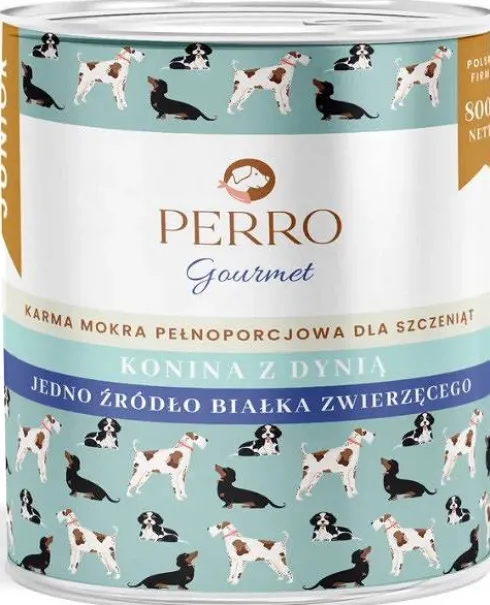 Perro Gourmet Junior Konina z Dynią Mokra Karma dla szczeniaka op. 400g