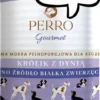 Perro Junior Królik z dynią Mokra Karma dla szczeniaka op. 400g Pakiet 6szt.