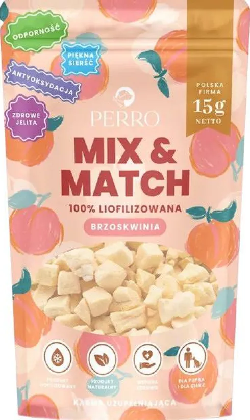 Perro Mix&Match Brzoskwinia Przysmaki liofilizowane dla psa op. 15g