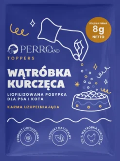 Perro Toppers Wątróbka kurzęca Liofilizowana posypka dla psa i kota op. 8g