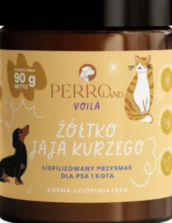 Perro Voila Żółtko jaja kurzego Przysmaki liofilizowane dla psa i kota op. 90g