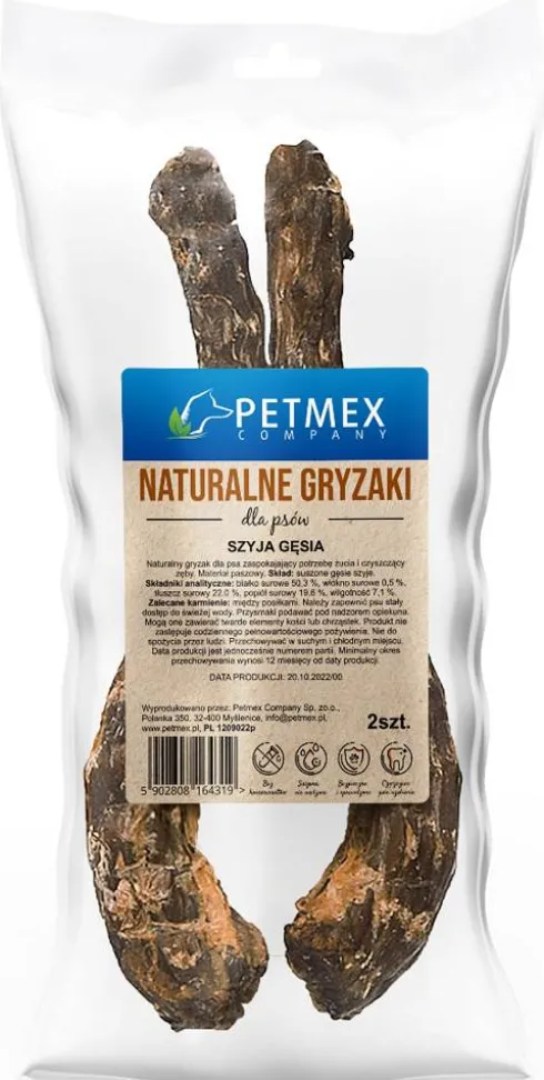 Petmex Gryzak Szyje gęsi dla psa op. 2szt.