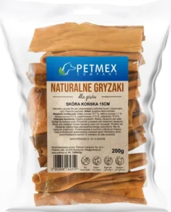 Petmex Przysmak Skóra końska dla psa dł. 15cm op. 200g