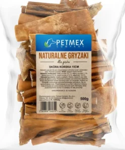 Petmex Przysmak Skóra końska dla psa dł. 15cm op. 500g WYPRZEDAŻ