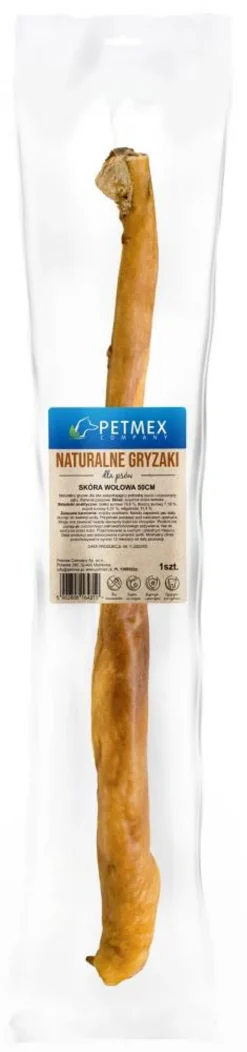 Petmex Przysmak Skóra wołowa dla psa dł. 50cm op. 1szt