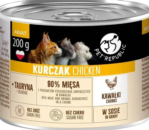 Pet Republic Adult Kurczak Mokra Karma dla kota 200g