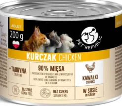 Pet Republic Adult Kurczak Mokra Karma dla kota 200g Pakiet 10szt.