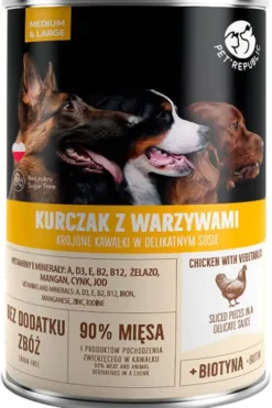 Pet Republic Adult Kurczak z warzywami Mokra Karma dla psa op. 1250g