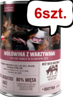 Pet Republic Adult Wołowina z warzywami Mokra Karma dla psa op. 1250g Pakiet 6szt.