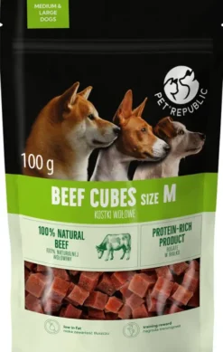 Pet Republic Przysmak Beef Soft Cubes dla psa op. 100g