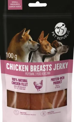 Pet Republic Przysmak Chicken Breasts Jerky dla psa op. 100g