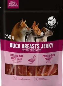 Pet Republic Przysmak Duck Breasts Jerky dla psa op. 250g