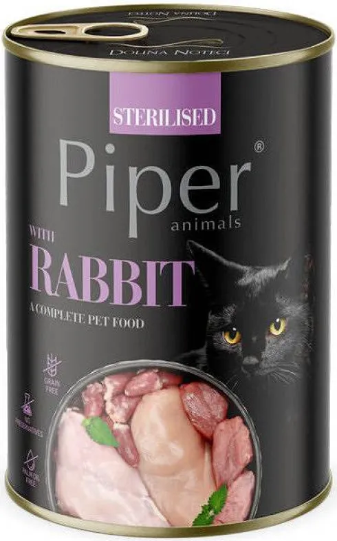 Piper Animals Sterilised Królik Mokra Karma dla kota op. 400g