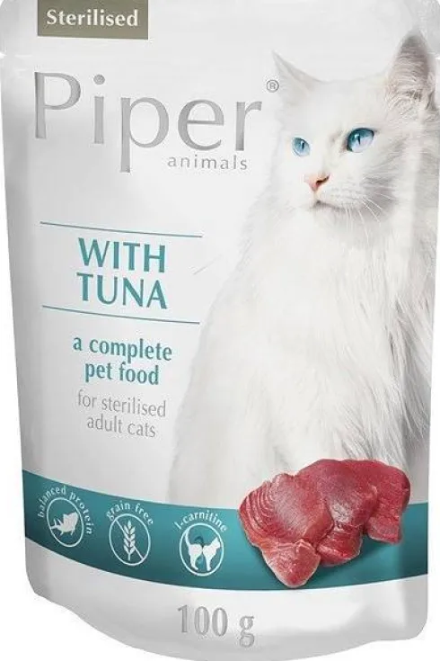 Piper Animals Sterilised Tuńczyk Mokra Karma dla kota op. 100g