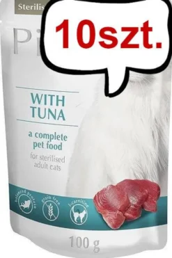 Piper Animals Sterilised Tuńczyk Mokra Karma dla kota op. 100g Pakiet 10szt.