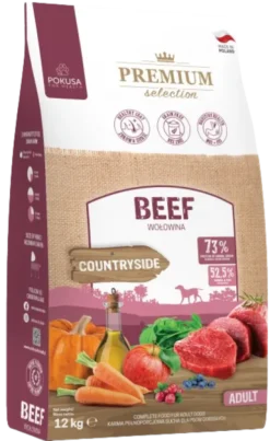 Pokusa Premium Selection Countryside Beef Sucha Karma dla psa op. 12kg