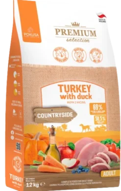 Pokusa Premium Selection Countryside Turkey with Duck Sucha Karma dla psa op. 12kg