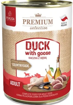 Pokusa Premium Selection Countryside Adult Kaczka z gęsią Mokra Karma dla psa op. 400g
