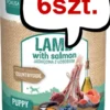 Pokusa Premium Selection Countryside Puppy Jagnięcina z łososiem Mokra Karma dla szczeniaka op. 400g Pakiet 6szt. + Silikonowa pokrywka z łyżeczką GRATIS
