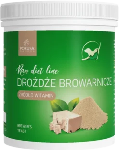 Pokusa RawDietLine Drożdże Browarnicze dla psa i kota op. 250g