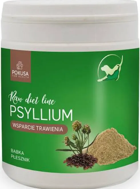 Pokusa RawDietLine Psyllium Babka Płeszcznik dla psa i kota op. 100g