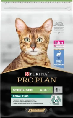 Pro Plan Cat Sterilised Renal Plus z Królikiem Sucha Karma dla kota op. 10kg + Podkładka pod Miskę GRATIS