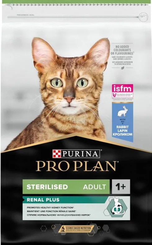 Pro Plan Cat Sterilised Renal Plus z Królikiem Sucha Karma dla kota op. 10kg + Podkładka pod Miskę GRATIS