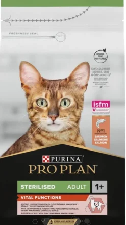 Pro Plan Cat Sterilised Vital Functions Salmon Sucha Karma dla kota op. 1.5kg + Podkładka pod Miskę GRATIS