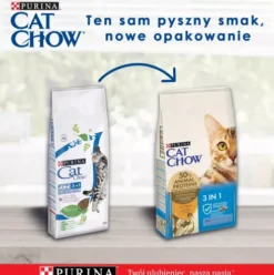 Purina Cat Chow Adult Special Care 3w1 Sucha Karma dla kota op. 15kg [Data ważności: 11.2026] + Rękawica Pielęgnacyjna GRATIS