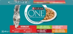 Purina ONE Cat Sterilcat Mix Smaków Mokra Karma dla kota op. 40x85g