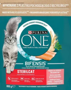 Purina ONE Cat Sterilcat z Łososiem Sucha Karma dla kota op. 800g