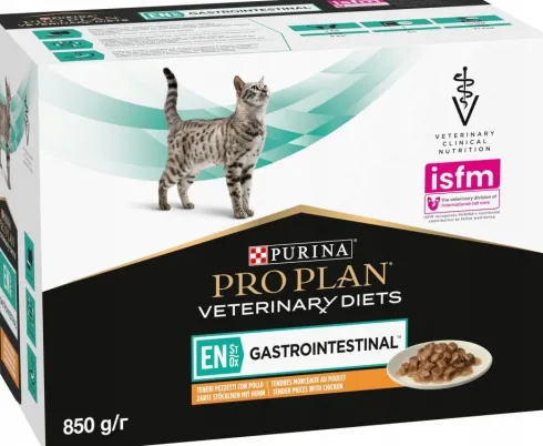 Purina Vet Diets EN Gastro Intestinal Mokra Karma dla kota op. 10x85g
