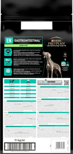 Purina Veterinary Diets EN Gastro Intestinal LOW FAT Sucha Karma dla psa op. 11kg