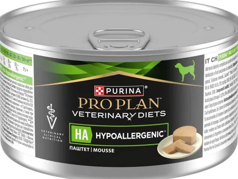 Purina Veterinary Diets HA Hypoallergenic Mokra Karma dla psa op. 195g Pakiet 24szt. + Podkładka pod Miskę GRATIS