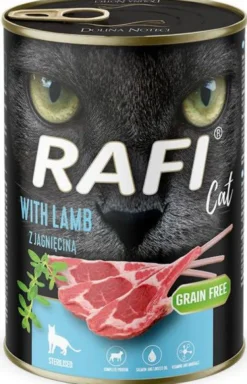 Rafi Cat Adult Sterilised Jagnięcina Mokra Karma dla kota op. 400g Pakiet 12szt.