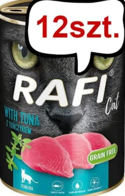 Rafi Cat Adult Sterilised Tuna Mokra Karma dla kota op. 400g Pakiet 12szt.
