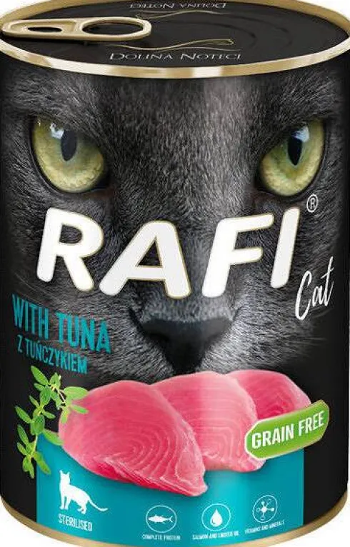 Rafi Cat Adult Sterilised Tuna Mokra Karma dla kota op. 400g Pakiet 12szt.