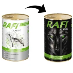 Rafi Classic Dog Dziczyzna z marchewką Mokra Karma dla psa op. 1240g