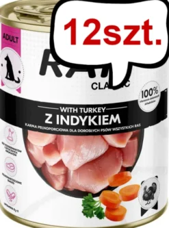 Rafi Classic Dog Indyk Mokra Karma dla psa op. 800g Pakiet 12szt.