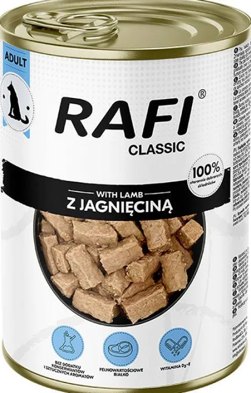 Rafi Classic Dog Jagnięcina Mokra Karma dla psa op. 1240g