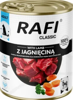 Rafi Classic Dog Jagnięcina Mokra Karma dla psa op. 800g Pakiet 12szt.