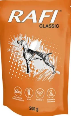 Rafi Dog Classic Mokra Karma dla psa op. 500g Pakiet 10szt.