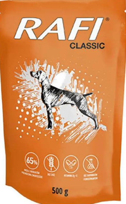 Rafi Dog Classic Mokra Karma dla psa op. 500g Pakiet 10szt.