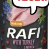 Rafi Dog Indyk z borówką i żurawiną Mokra Karma dla psa op. 400g Pakiet 12szt. WYPRZEDAŻ