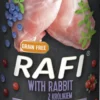 Rafi Dog Królik z borówką i żurawiną Mokra Karma dla psa op. 400g Pakiet 12szt. WYPRZEDAŻ