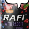 Rafi Dog Królik z borówką i żurawiną Mokra Karma dla psa op. 500g Pakiet 10szt.